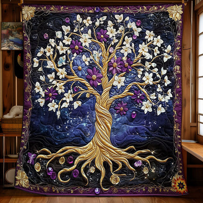 Purple Tree Of Life WY2312054CL Quilt