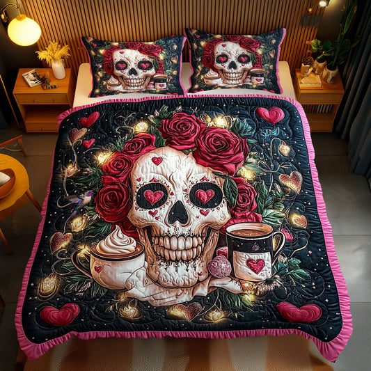 Red Rose Skull WY2712133CL Duvet Cover Set