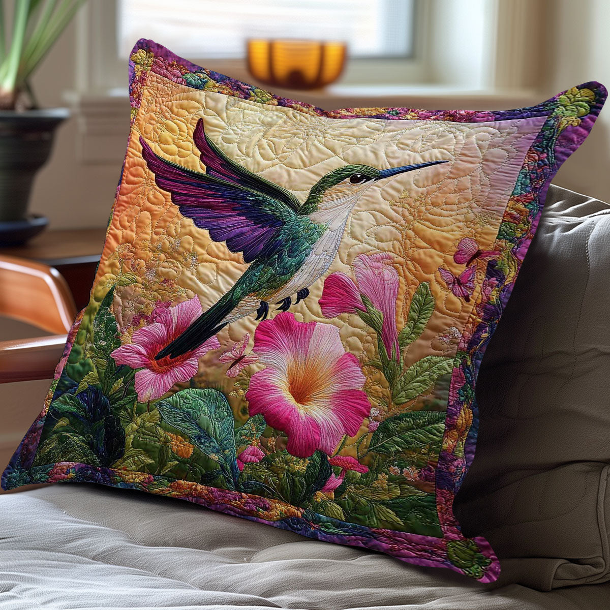 Hummingbird Paradise WN0802115CL Quilt Pillow Case