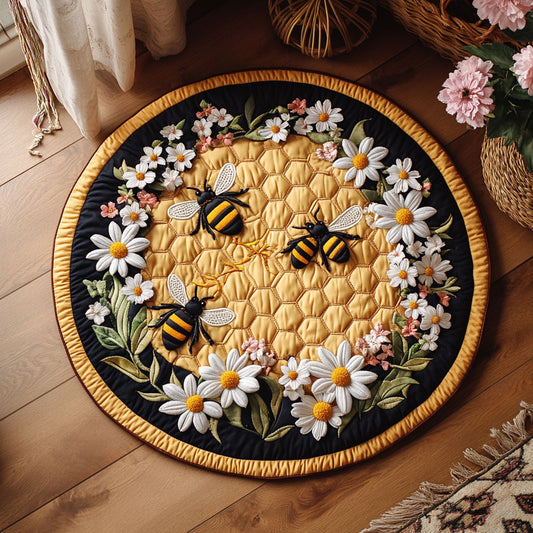 Honeycomb Meadow WY3006099CL Quilted Round Mat