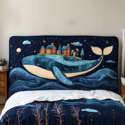 Whale & the Midnight Village KL2912004CL Quilted Headboard Slipcover
