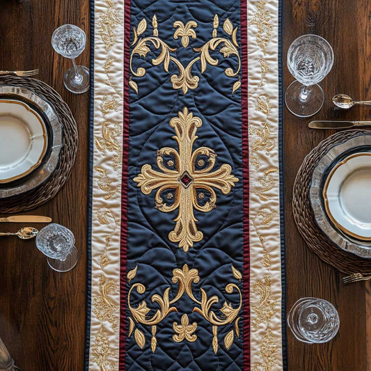 Luxury Cross CQ2005025CL Quilted Table Runner