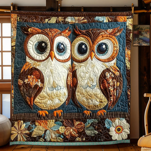 Vintage Owl WJ1012038CL Quilt