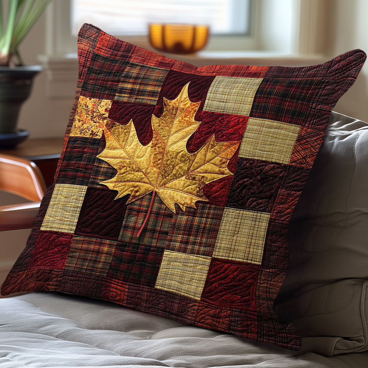 Plaid Maple WN0802122CL Quilt Pillow Case