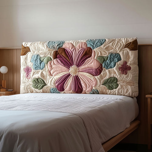 Blossom Flower QA2412012CL Quilted Headboard Slipcover