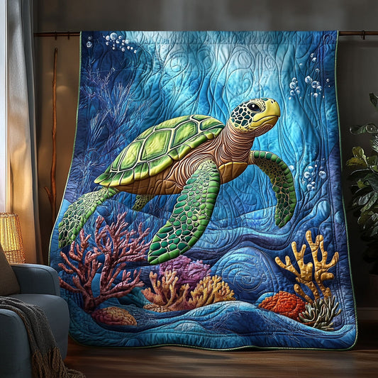 Wise Ocean Turtle WP2404062CL Quilt