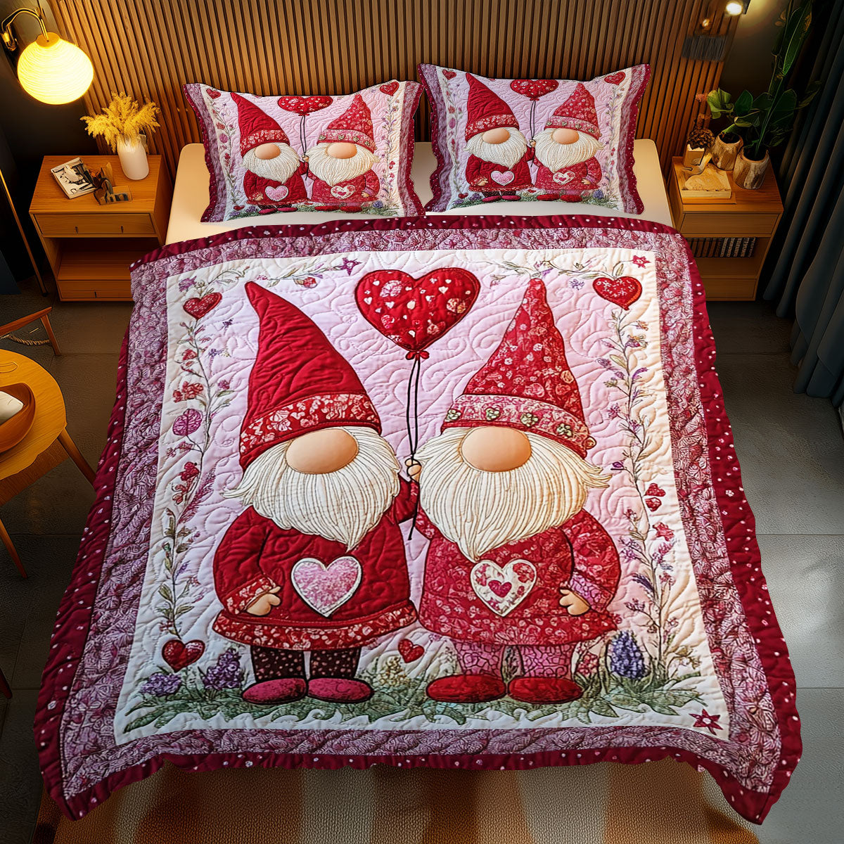 Valentine Gnome WJ0912050CL Duvet Cover Set