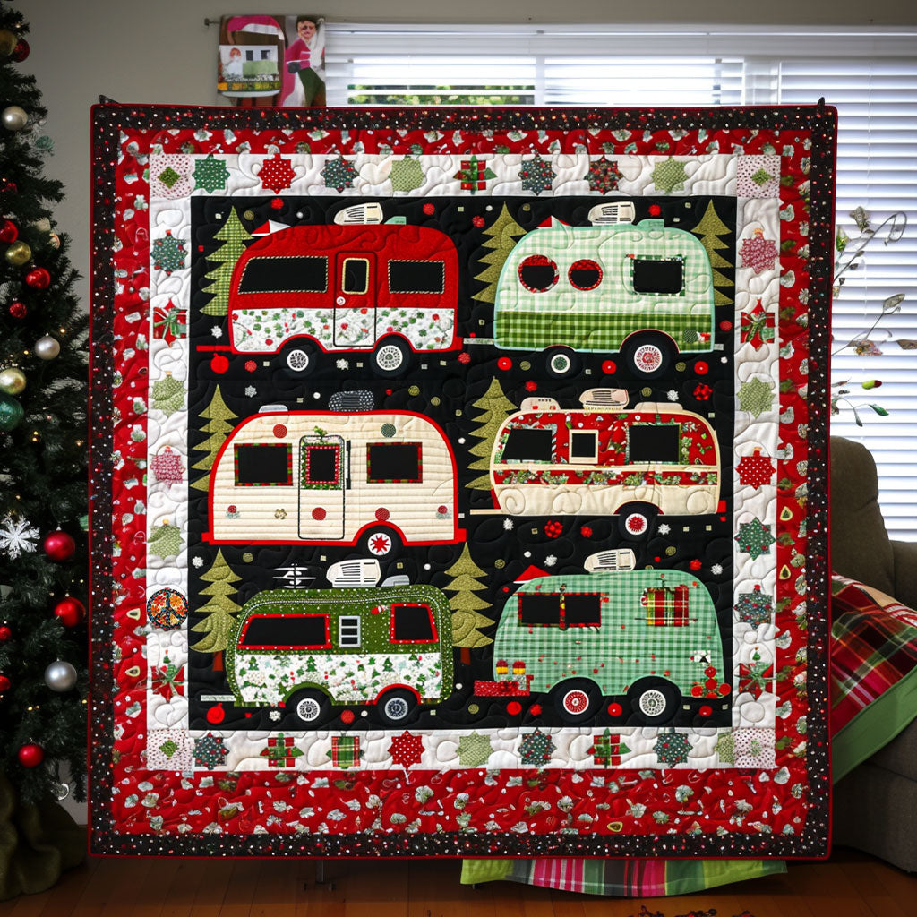 Christmas Camper Van WJ2110008CL Quilt