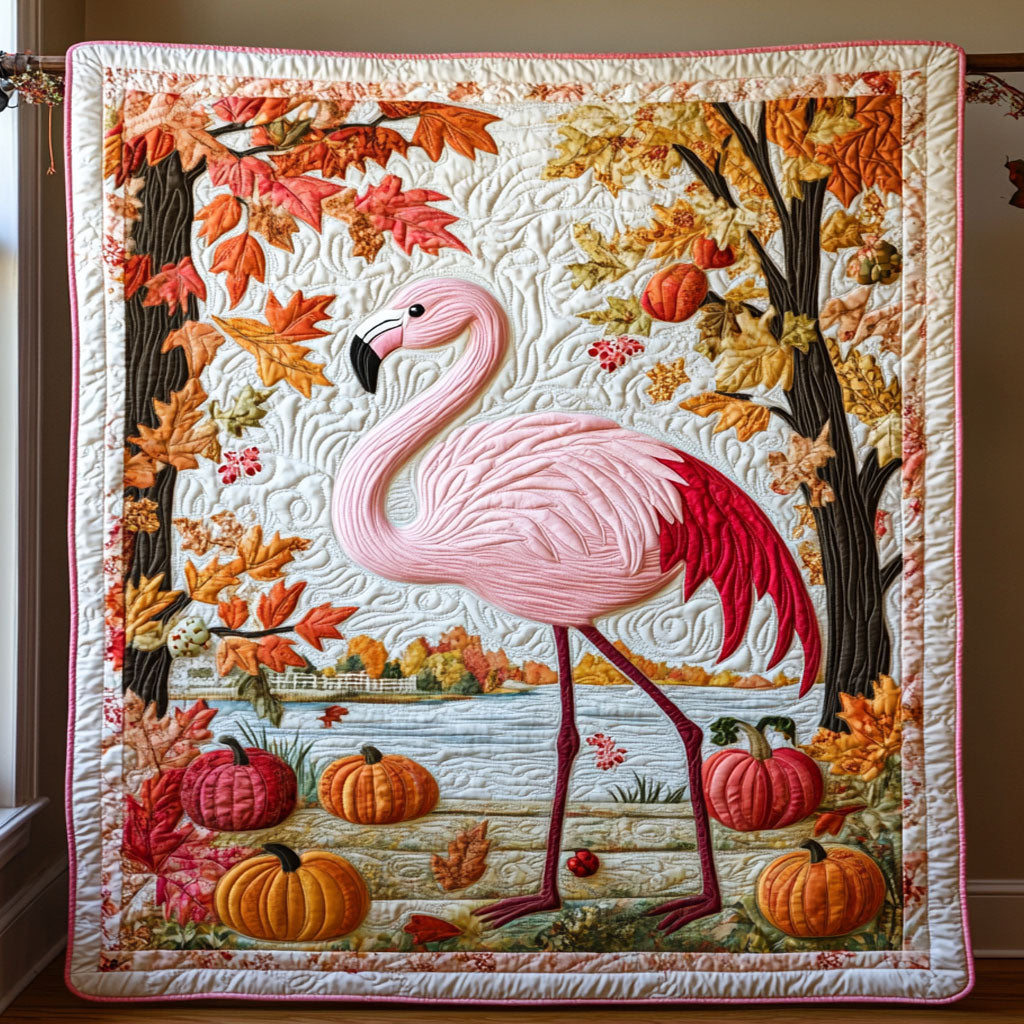 Pink Among Pumpkins WY2208108CL Quilt