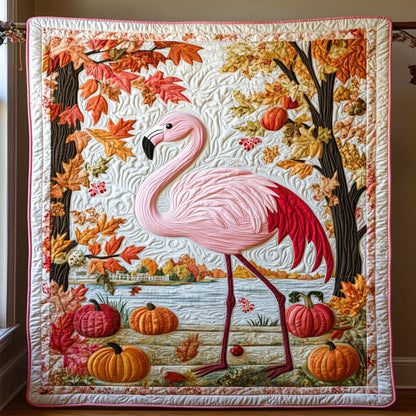 Pink Among Pumpkins WY2208108CL Quilt