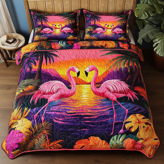 Flamingo Pink Love WT0801005CL Duvet Cover Set