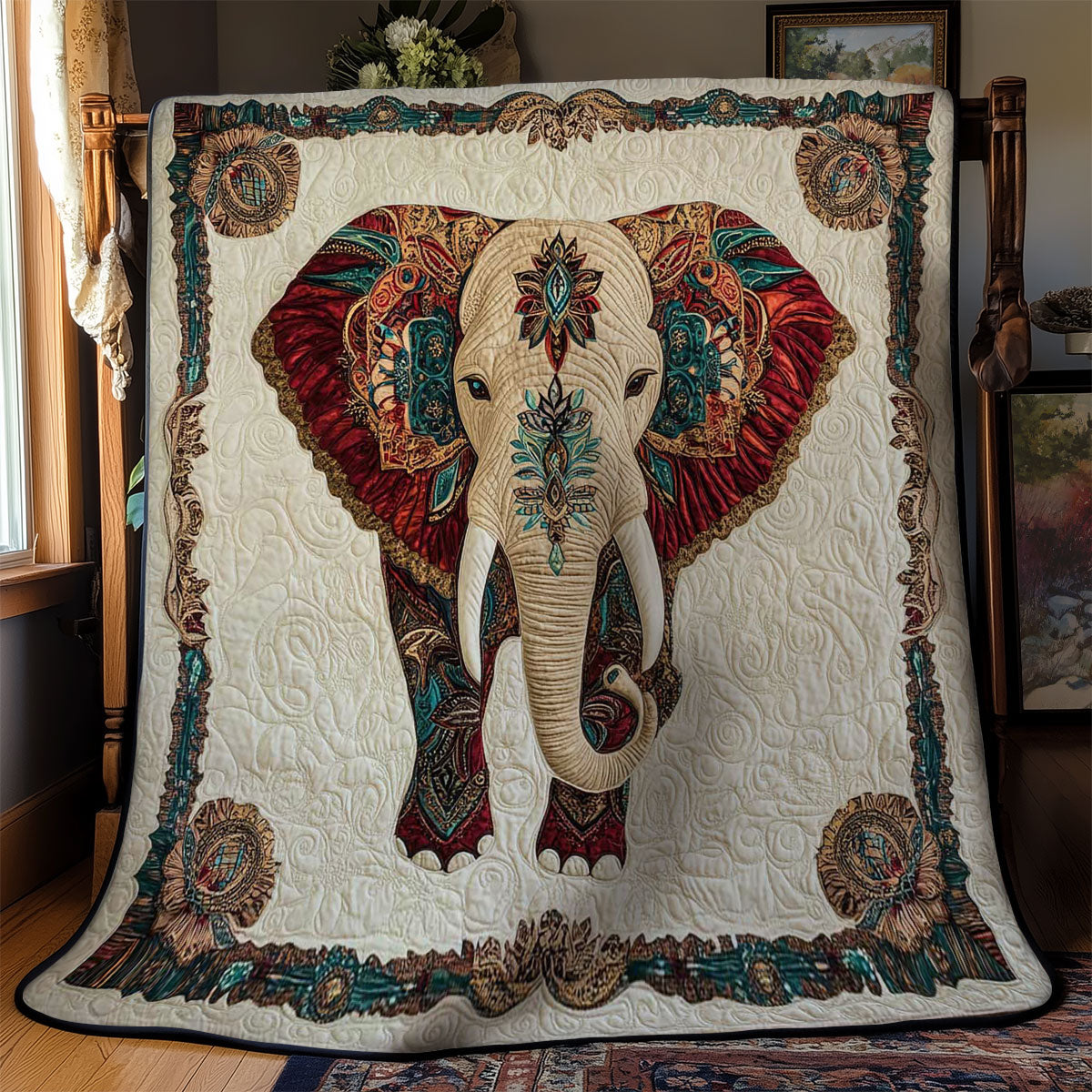 Elephant Harmony WN2201034CL Quilt