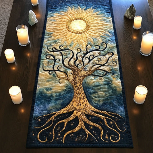 Sun Ancinet Tree WY2205028CL Quilted Table Runner