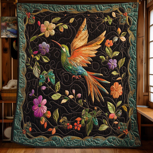 Hummingbird In Night Garden WY0503113CL Quilt