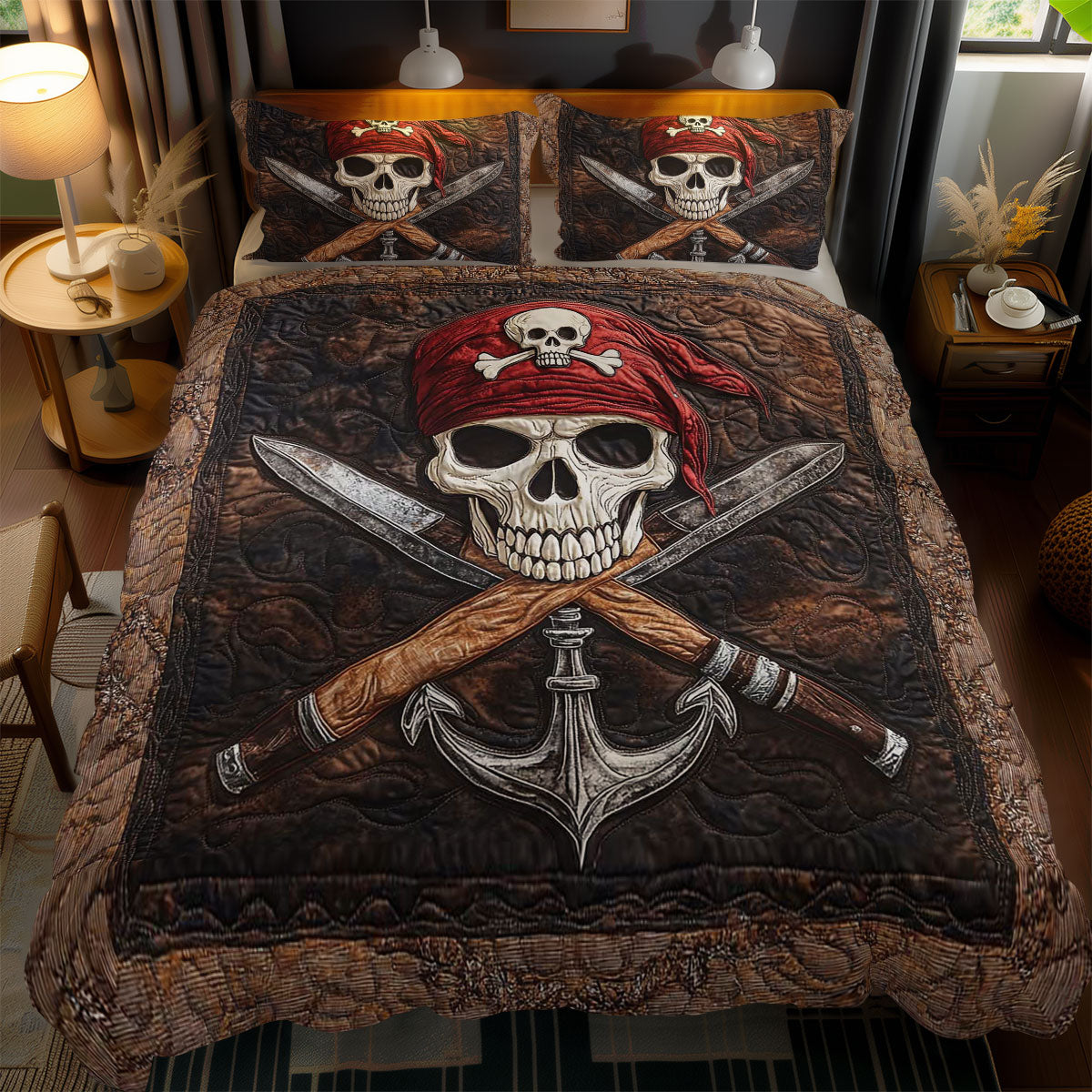 Pirate’s Mark Skull WN2301075CL Duvet Cover Set