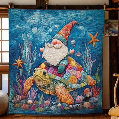 Turtle Ride Gnome WN0901041CL Quilt