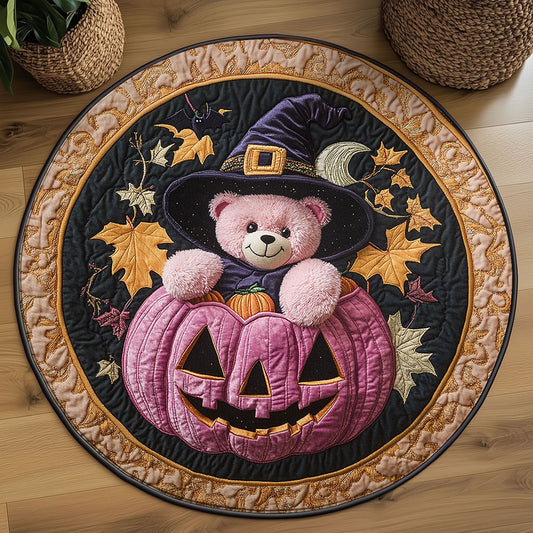 Enchanted Night Teddy Bear WN1208022CL Quilted Round Mat