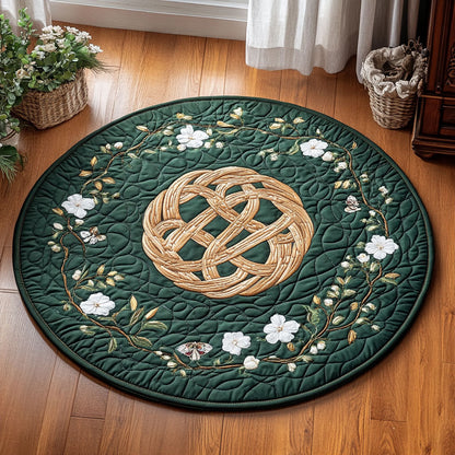 Floral Celtic WY2203051CL Quilted Round Mat