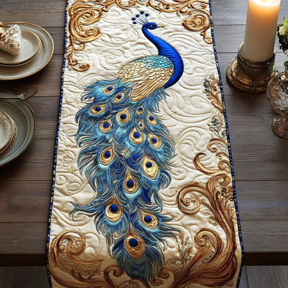 Magic Peacock CW1505124CL Quilted Table Runner