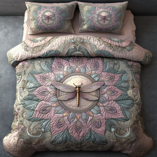 Dragonfly Rose Mandala LT0410001CL Duvet Cover Set