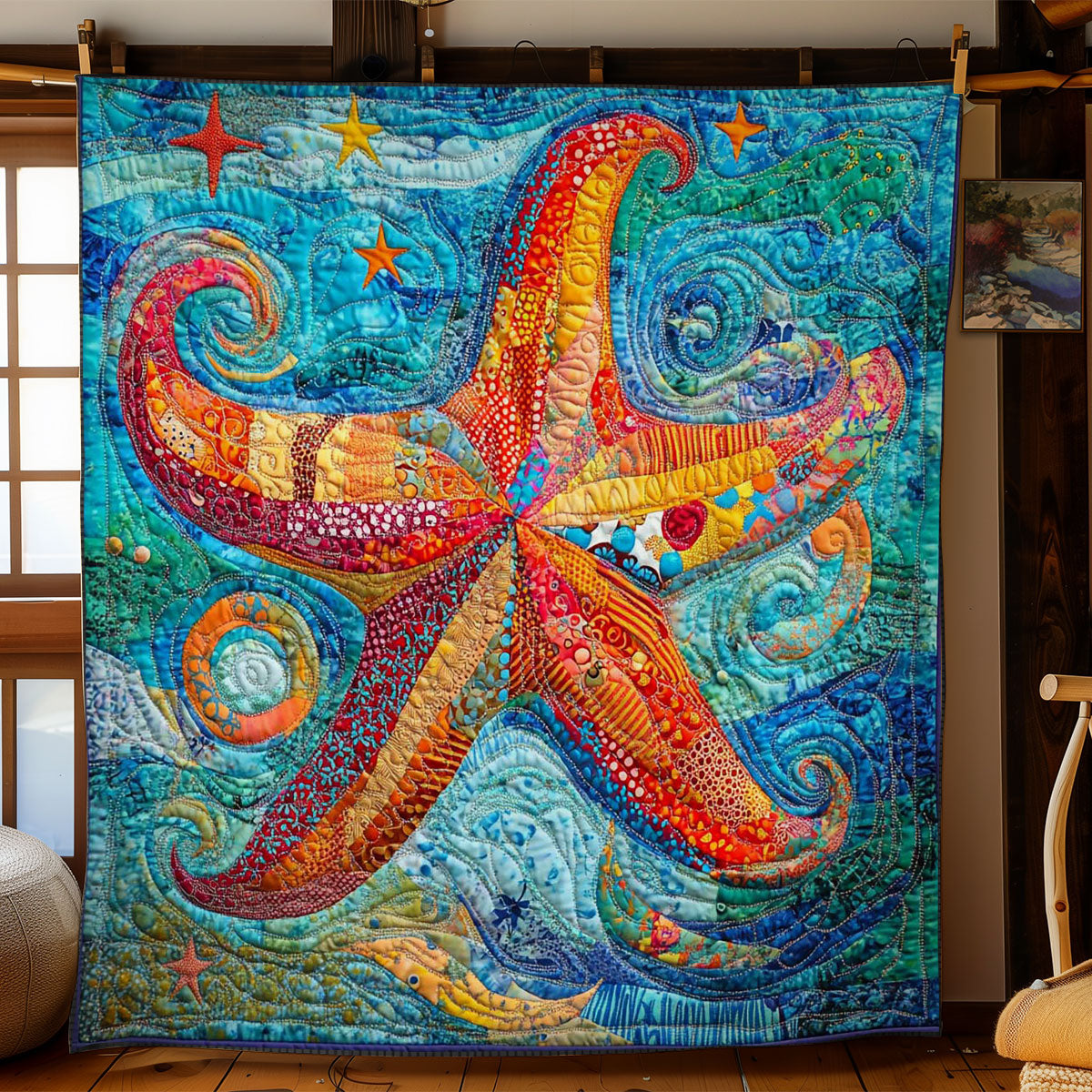 Starfish Magic WN2503131CL Quilt