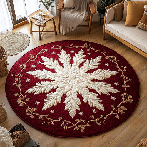 Crimson Winter CW2209040CL Quilted Round Mat