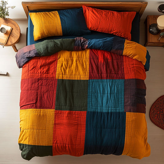 Colorful Patchwork WY1202012CL Duvet Cover Set