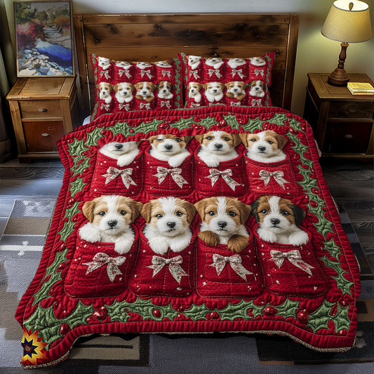 Christmas Puppy WY2811054CL Duvet Cover Set