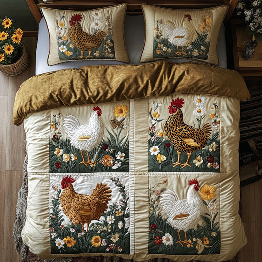 Pasture Chicken WN2108091CL Duvet Cover Set