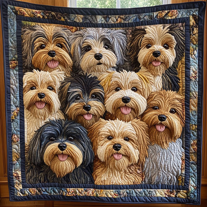 Yorkie Gathering CW1311008CL Quilt