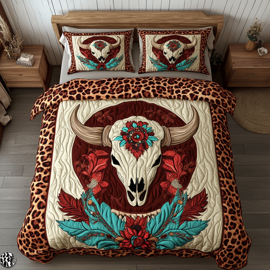 Leopard Bull Skull XR1302004CL Duvet Cover Set