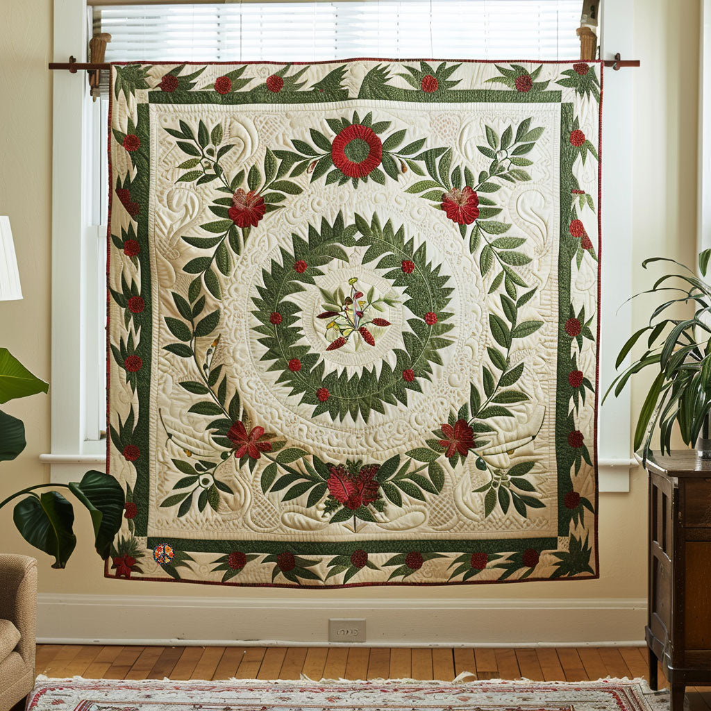 Evergreen Wreath WJ2110021CL Quilt