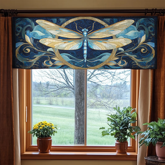 Mystic Dragonfly WX0905037CL Quilted Valance