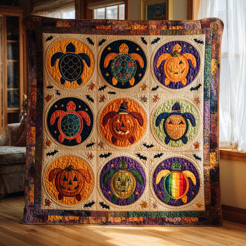 Turtle Pumpkin Parade CW0608050CL Quilt
