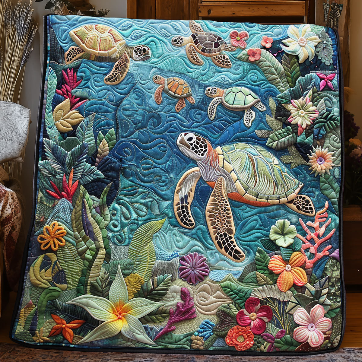Sea Turtle WJ0904008CL Quilt