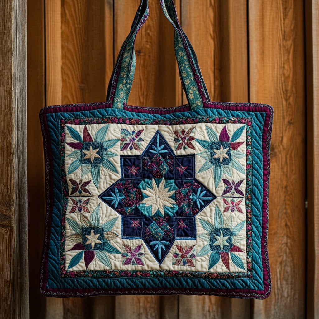 Star Block XR2611004CL Quilted Tote Bag
