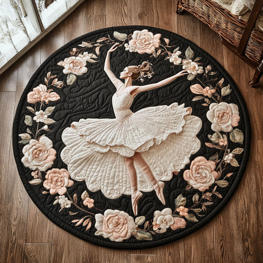Velvet Pirouette CP0606022CL Quilted Round Mat