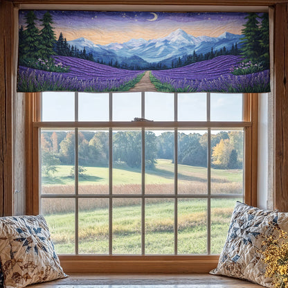 Lavender Field WX1705013CL Quilted Valance