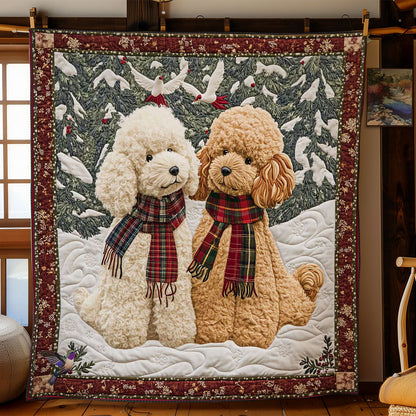 Poodles And Snowflakes WN1511042CL Quilt