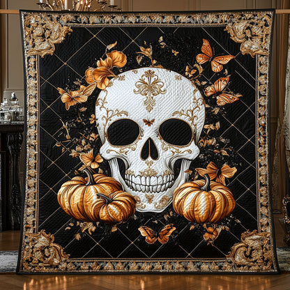 Antique Gold Skull WN1308003CL Quilt