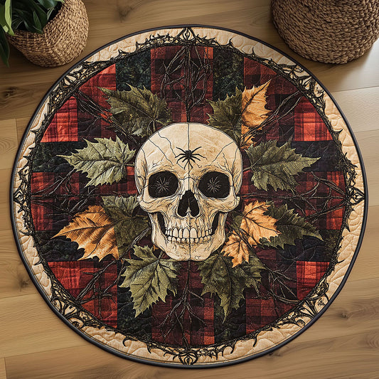 Nightfall Skull WN2208088CL Quilted Round Mat