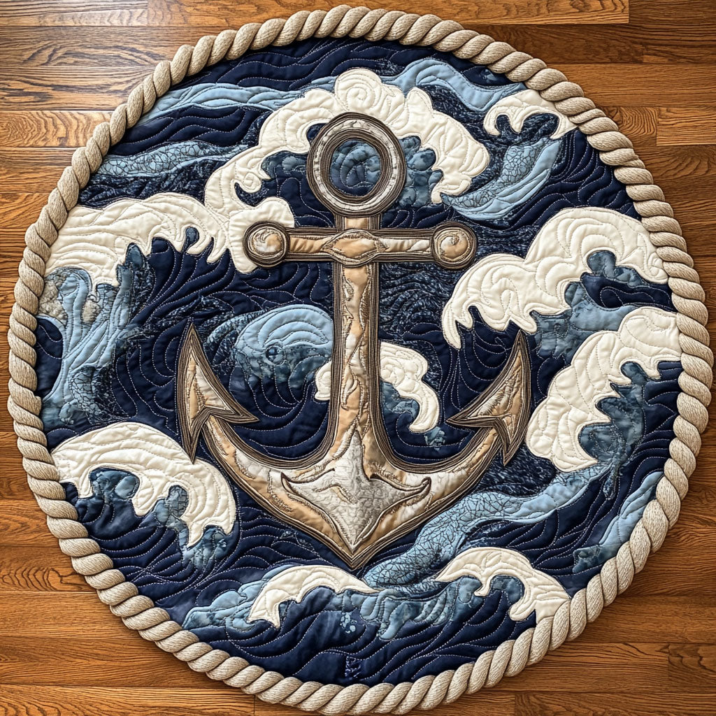 Anchor Vintagr WX2804021CL Quilted Round Mat