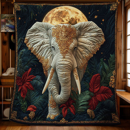 Elephant In Night Forest WY1801065CL Quilt