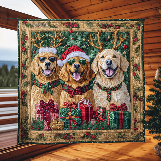 Golden Retriever Hayride WN15080040CL Quilt