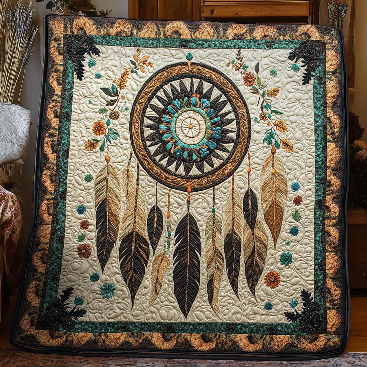 Tribal Dreamcatcher Forest WX1306047CL Quilt