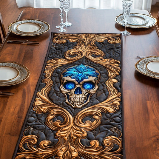 Mystic Royal Skull WY0506040CL Quilted Table Runner