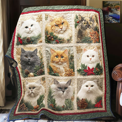 Winter Cats Together CW0811066CL Quilt