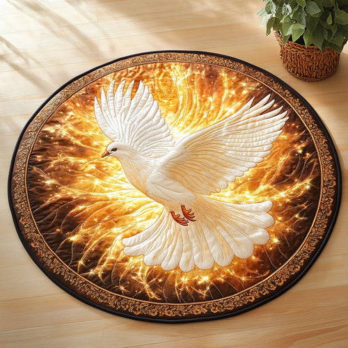 Dove Paradise CW2305419CL Quilted Round Mat
