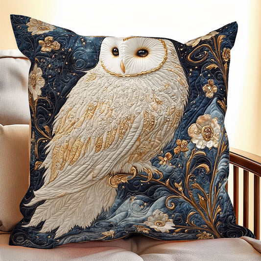 Moonlit Ivory Owl WX1306078CL Quilt Pillow Case