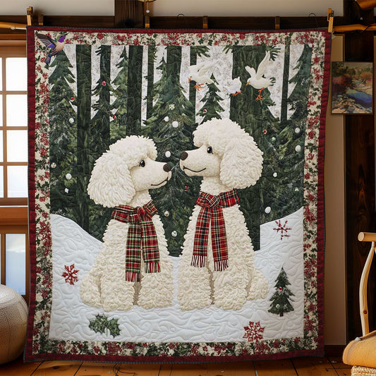 Winter Poodles WN1511036CL Quilt